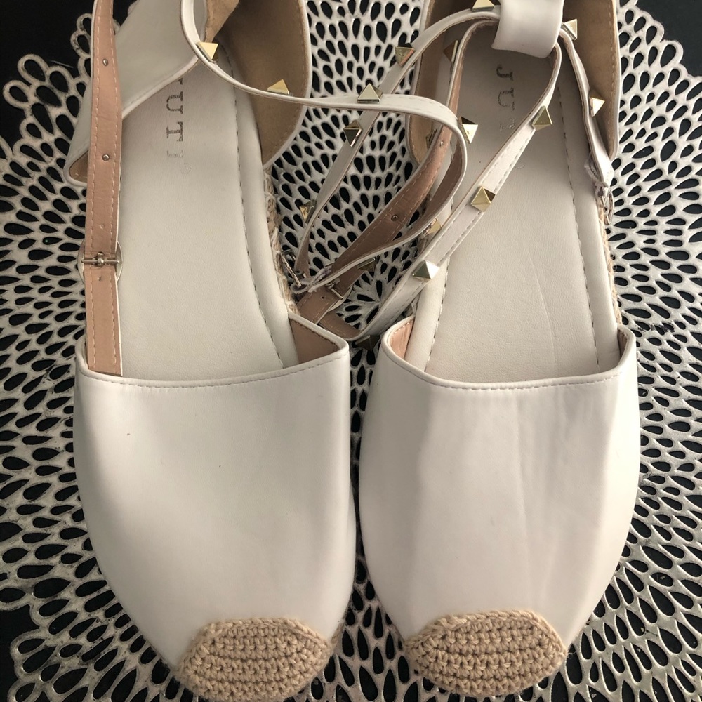 White sandals